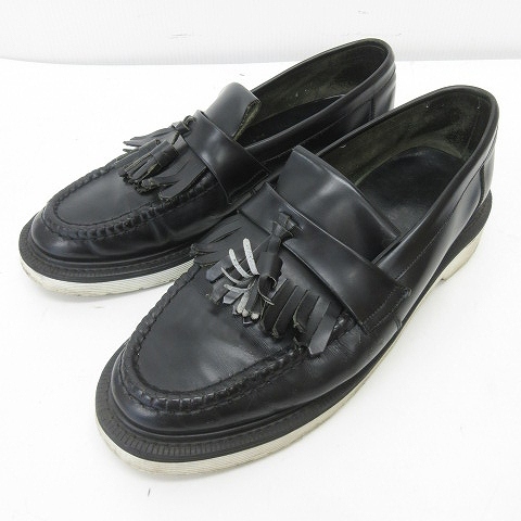  low kLoake кисточка Loafer туфли без застежки кожа чёрный черный примерно 27cm соответствует мужской 