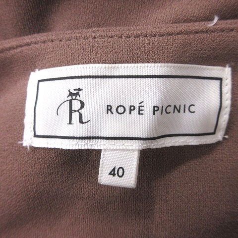 ロペピクニック ROPE Picnic ワンピース ロング 長袖 40 ブラウンベージュ /MS レディース_画像5