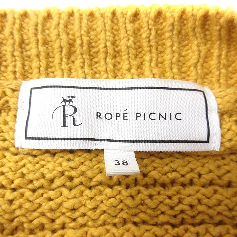 ロペピクニック ROPE Picnic カーディガン ニット 38 黄色 イエロー /MN レディース_画像5