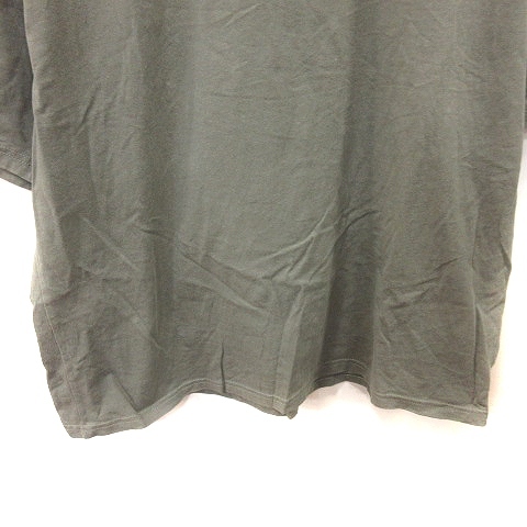 ペンフィールド Penfield Tシャツ カットソー 半袖 L 緑 カーキ /YI メンズ_画像3
