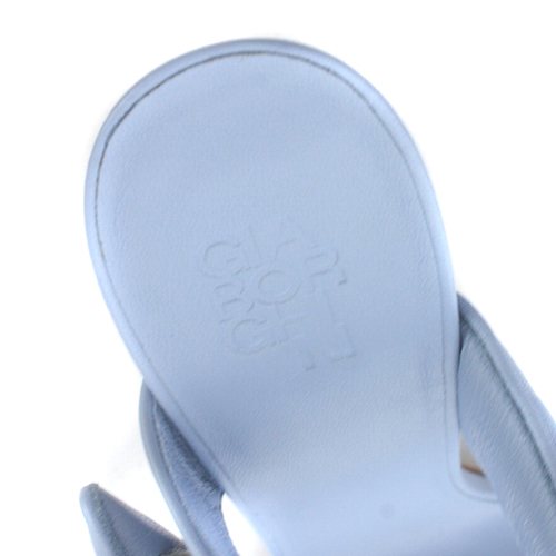 ... GIA BORGHINI Pernille Perni 100mm  сандалии   pin   каблук  39.5 26.5cm  вода  цвет   голубой /SR10  женский 