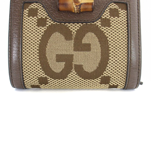 グッチ GUCCI ダイアナ ジャンボGG カードケース コンパクトウォレット 財布 二つ折り 茶色 ブラウン 658244 /SR2 ■OH レディース_画像4