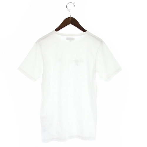 アニエスベーオム Agnes b. homme カットソー ロゴ Tシャツ 半袖 T0 XS 白 ホワイト /SR12 メンズ_画像2