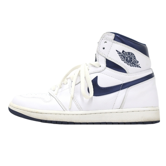 ナイキ NIKE 555088-106 AIR JORDAN 1 RETRO HIGH OG エアジョーダン ワン レトロ ハイ オージー ハイカットスニーカー 27.5cm Metallic Na_画像1