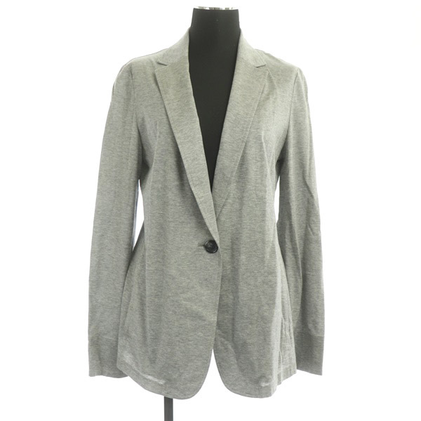  Indivi INDIVI tailored jacket 1B хлопок 38 серый /MY #OS женский 