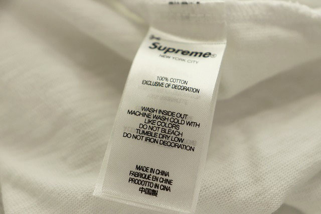 シュプリーム SUPREME 23AW College Logo S/S Top White 半袖Tシャツ L【ブランド古着ベクトル】231202☆AA★ メンズ_画像6