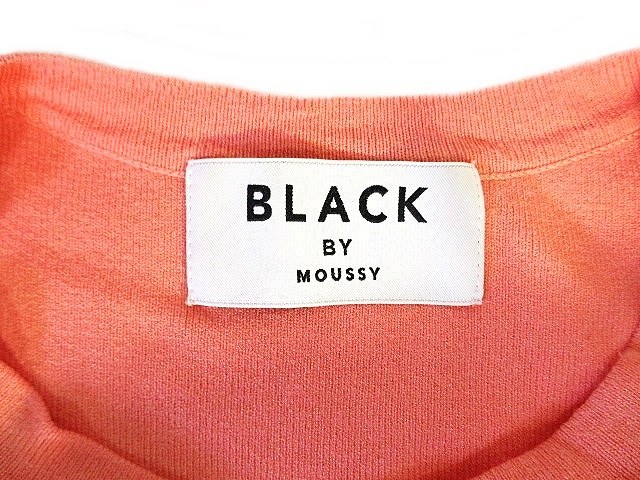ブラック バイ マウジー BLACK by moussy ロングスリーブ ニット プルオーバー ピンク系 size F ZX QQQ レディース_画像6