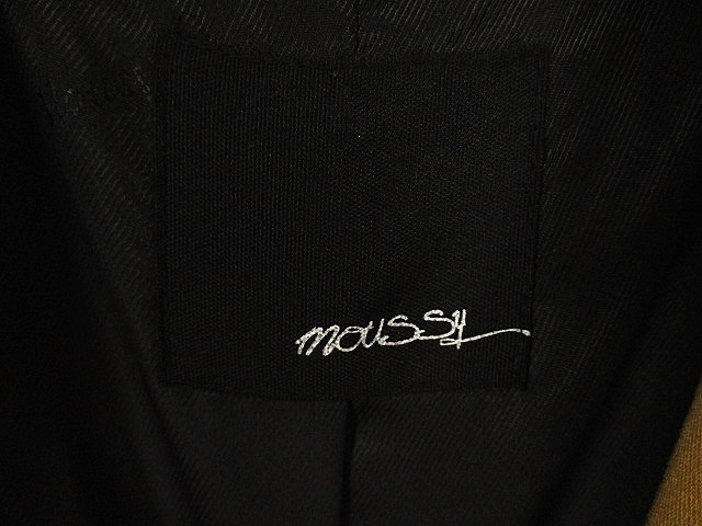 マウジー moussy テーラードジャケット 長袖 無地 シンプル 裏地付き ベージュ size2 QQQ レディース_画像3