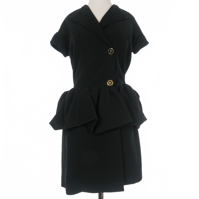 バレンシアガ BALENCIAGA ワンピース ドレス 34 ブラック 黒 UP57 2013 00417 国内正規 レディース_画像1