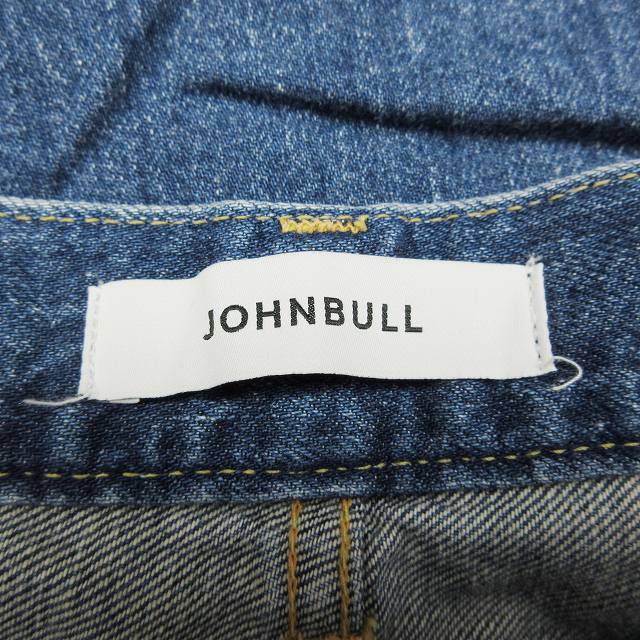 20SS ジョンブル JOHNBULL サイドパッチ ジーンズ ハイウエスト テーパード デニム パンツ ジーパン Gパン 切替 ボトムス S インディゴ BLMの画像7