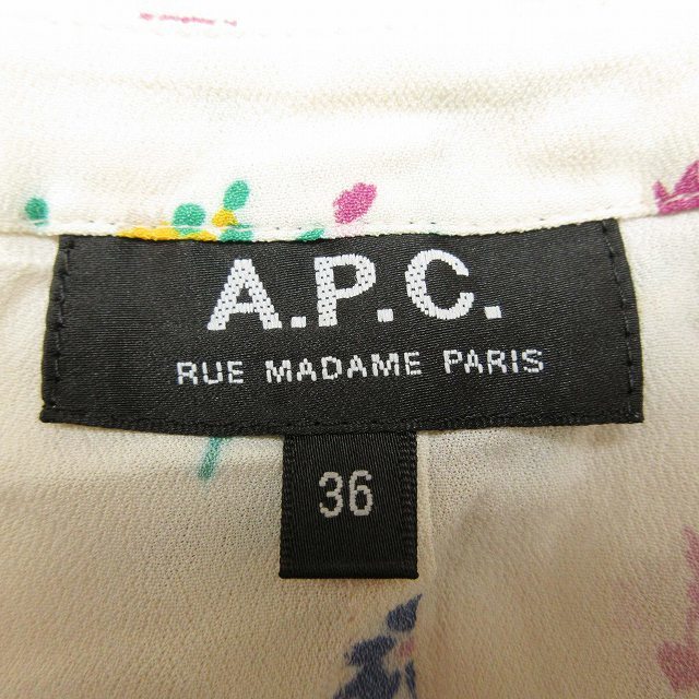  A.P.C. A.P.C. Marthe Blousesia- material do Le Mans sleeve blouse botanikaru floral print total pattern floral crew neck French s Lee 