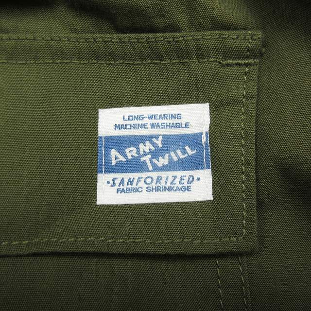 美品 アーミーツイル ARMY TWILL プレーン オーバー パンツ ミリタリー ワイド イージーパンツ US ARMY アメリカ軍 ゴムウエスト AM-22AW50_画像5