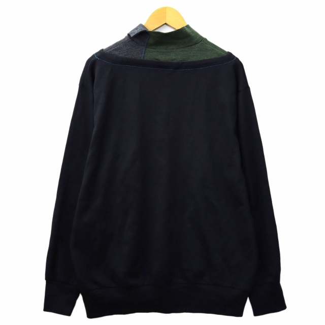 カラー kolor ハイゲージ ミラノリブハイネック ニット セーター 3(L) BLACK(ブラック) メンズ_画像2