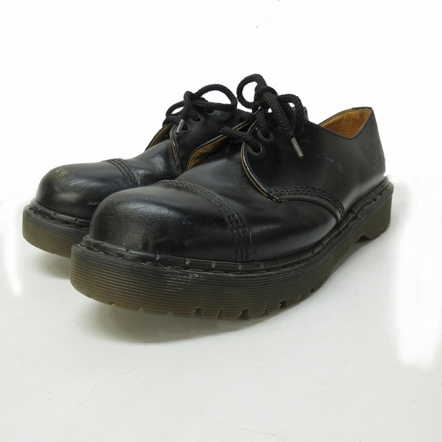 ドクターマーチン DR.MARTENS 1461 3ホールシューズ レザー 厚底 英国製 ブラック 黒 UK9 28cm 1203 メンズ_画像1