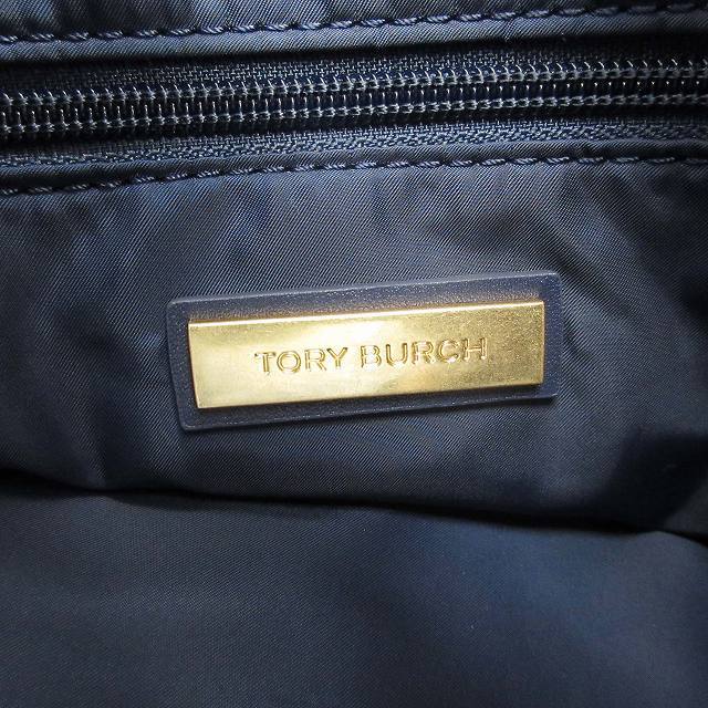 極美品 トリーバーチ TORY BURCH ELLA エラ ナイロン トートバッグ カーフ レザー ロゴ ワッペン ハンドバッグ 手提げ 手持ち 肩掛け_画像9