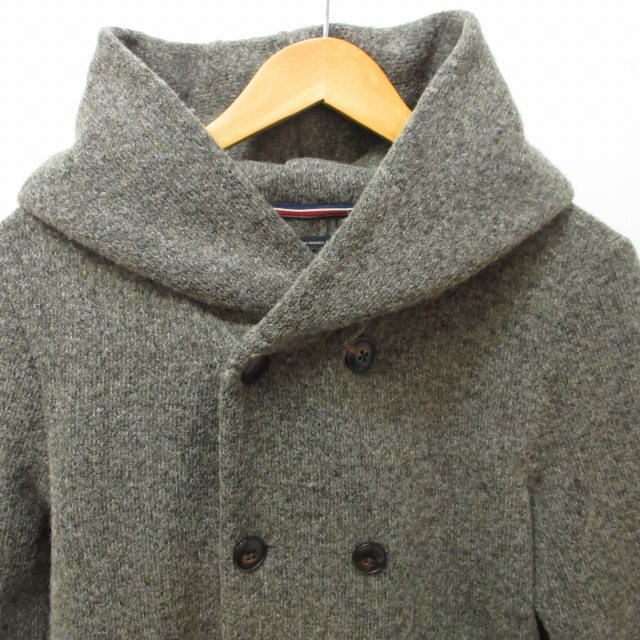  Urban Research door zURBAN RESEARCH DOORS wool double jacket coat f-ti- gray 38 approximately M 1207 lady's 