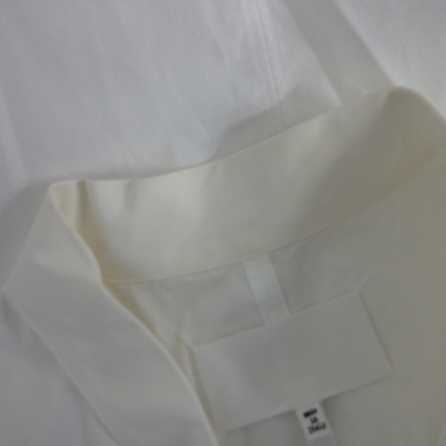 メゾンマルジェラ Maison Margiela Popeline Belted Top ノースリーブシャツ ブラウス イタリア製 S29NC0315 白 ホワイト 36 XS-S_画像7