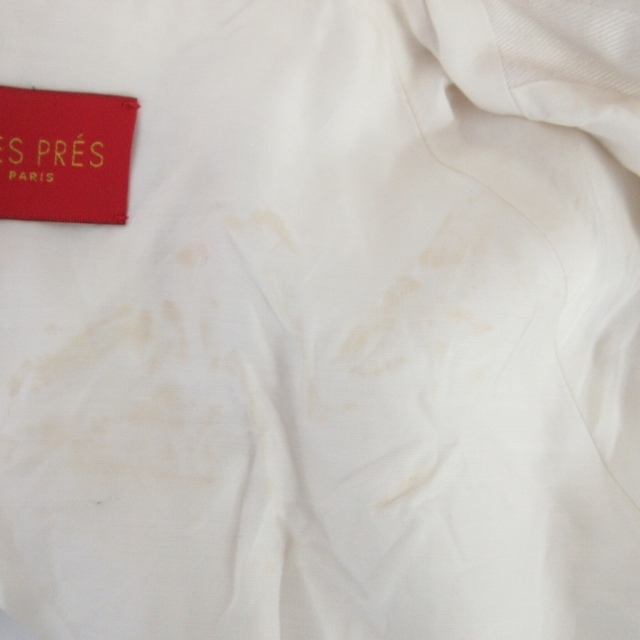  Des Pres DES PRES Tomorrowland close year coat jacket maxi waist belt linen. white 36 approximately S size 1209 lady's 
