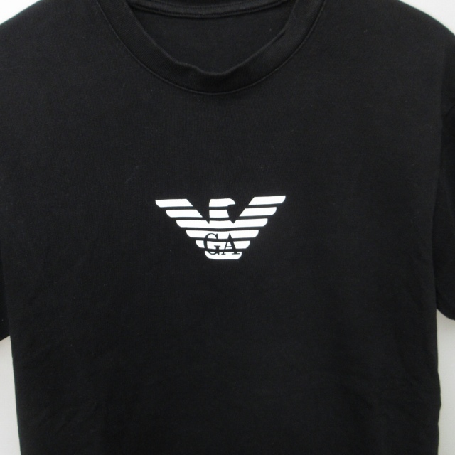 エンポリオアルマーニ EMPORIO ARMANI 23SS Tシャツ カットソー ロゴプリント 3L1TCV 半袖 黒 ブラック S 1216 AL12 メンズの画像7