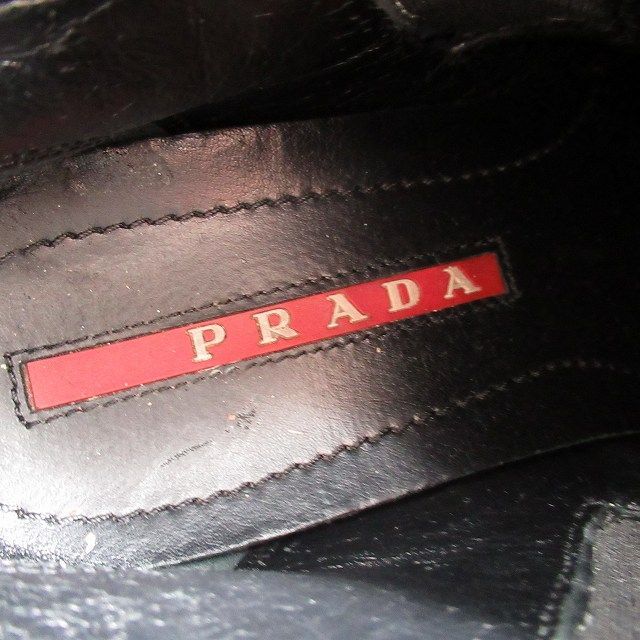 プラダスポーツ PRADA SPORT サイドゴア ブーツ ショートブーツ スエード シューズ 靴 サイズ35 22cm ブラック 黒 レディース_画像6