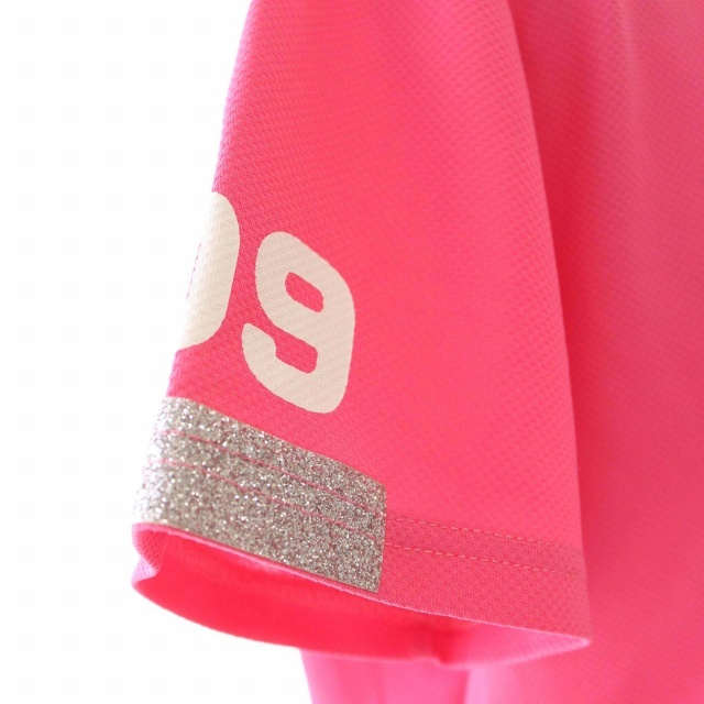 アルチビオ archivio ポロシャツ ロゴ プリント A119803 半袖 ゴルフウェア 40 L ピンク /DK レディース_画像6