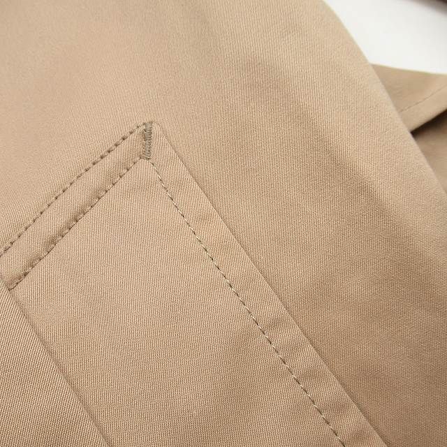  Iena IENA trench coat jacket long height belt border pattern liner attaching outer size 38 beige 