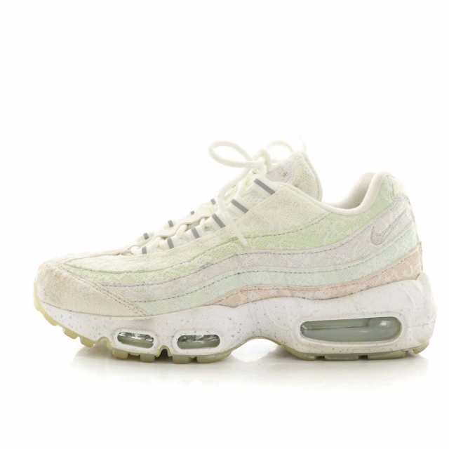 ナイキ W AIR MAX 95 PRM WHITE/MULTI-COLOR-BLUE TINT 20SP-S エアマックス95 オーバーレース スニーカー CU9454-194 US7 24cm_画像1