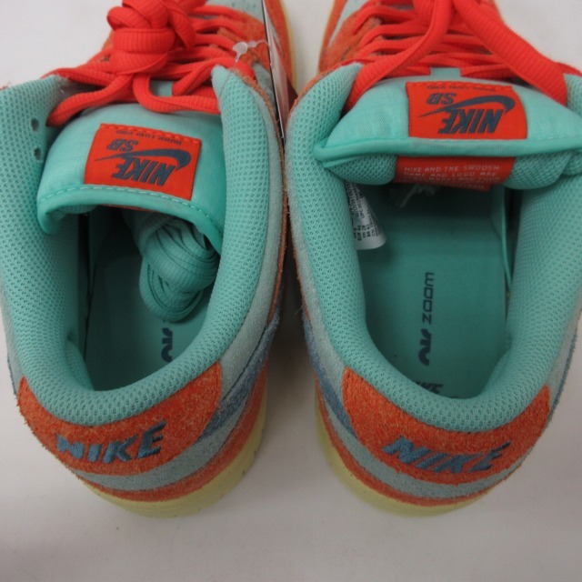 ナイキ エスビー NIKE SB タグ付 DV5429-800 Dunk Low Pro PRM Orange and Emerald Rise ダンク ロー スニーカー シューズ US10 28cm_画像7