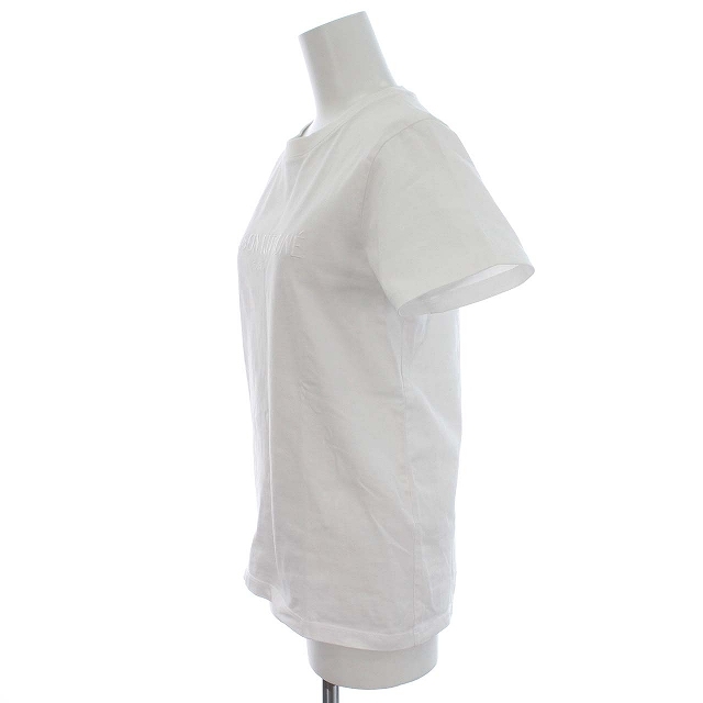  mezzo n fox MAISON KITSUNE T-shirt short sleeves Logo embroidery cut and sewn XS white white /*G lady's 