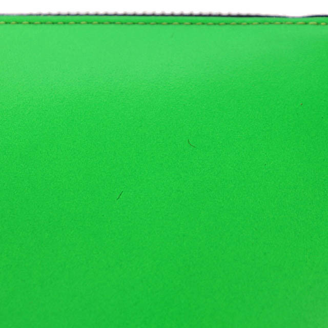 コムデギャルソン COMME des GARCONS SUPER FLUO WALLET スーパー フロー ウォレット レザー 二つ折り 財布 SA2100SF 緑 蛍光 グリーン ▲_画像5