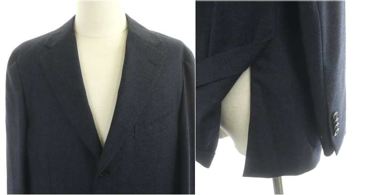  Tomorrowland костюм выставить шерсть saki Sony 3B tailored jacket × брюки слаксы 50 M темно синий /MI #OS мужской 
