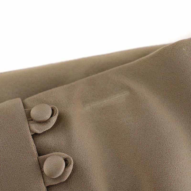 ルシェルブルー LE CIEL BLEU 21SS Wrap Button Detail Skirt フレアスカート ロング 38 M 茶 ブラウン 23S67205 /YI31 レディース_画像7