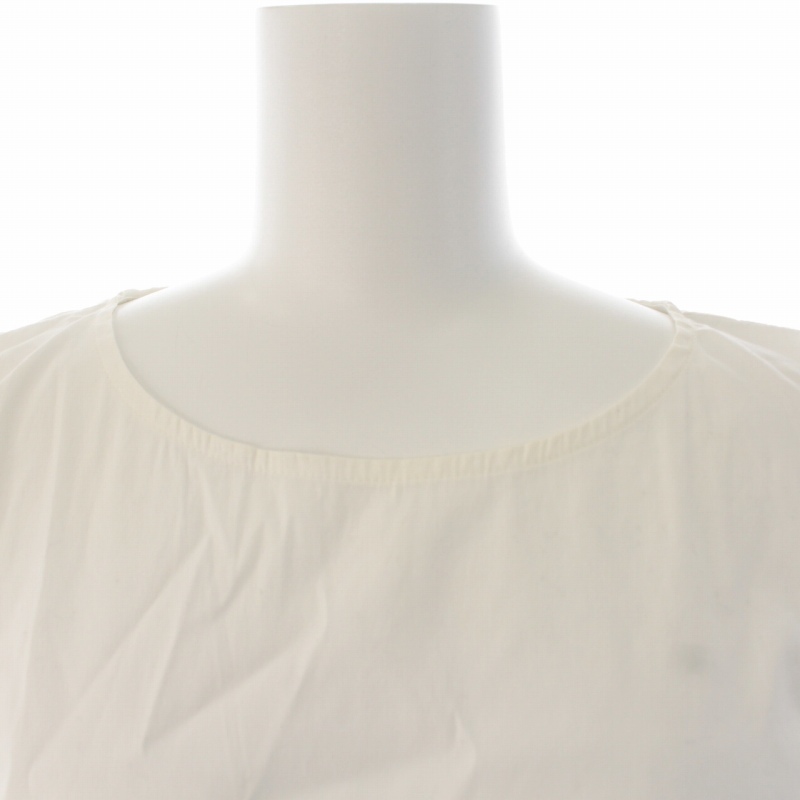  Spick & Span Spick&Span рубашка блуза la полный рукав короткий рукав гонки задний кнопка белый белый /KQ женский 