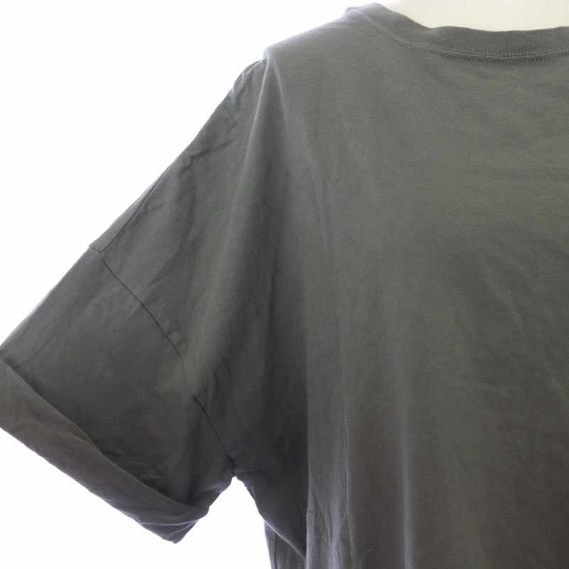 アッパーハイツ upper hights Tシャツ カットソー 半袖 オーバーサイズ 1 M グレー /AT22 レディース_画像6