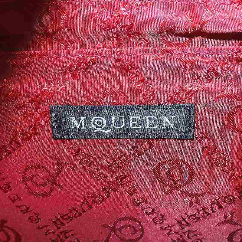 アレキサンダーマックイーン ALEXANDER MCQUEEN トートバッグ ショルダーバッグ ハンドバッグ レザー 黒_画像3