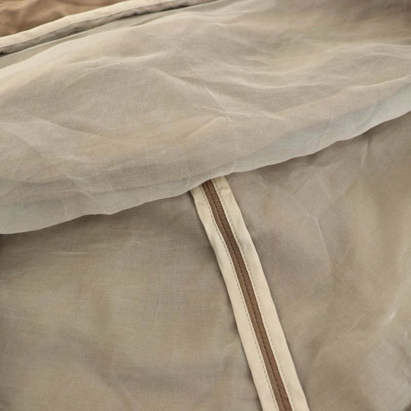 クロエ CHLOE スカート ひざ丈 フレア リボン ベルト 絹 シルク T36 M 茶 ブラウン /YT レディース_画像7