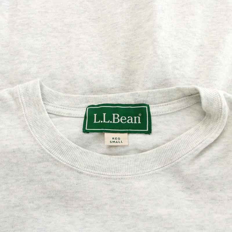 エルエルビーン L.L.BEAN BEAMS Beans GreenLabel Tシャツ カットソー 半袖 クルーネック ロゴプリント 犬 ドッグ S グレー 緑 茶_画像7