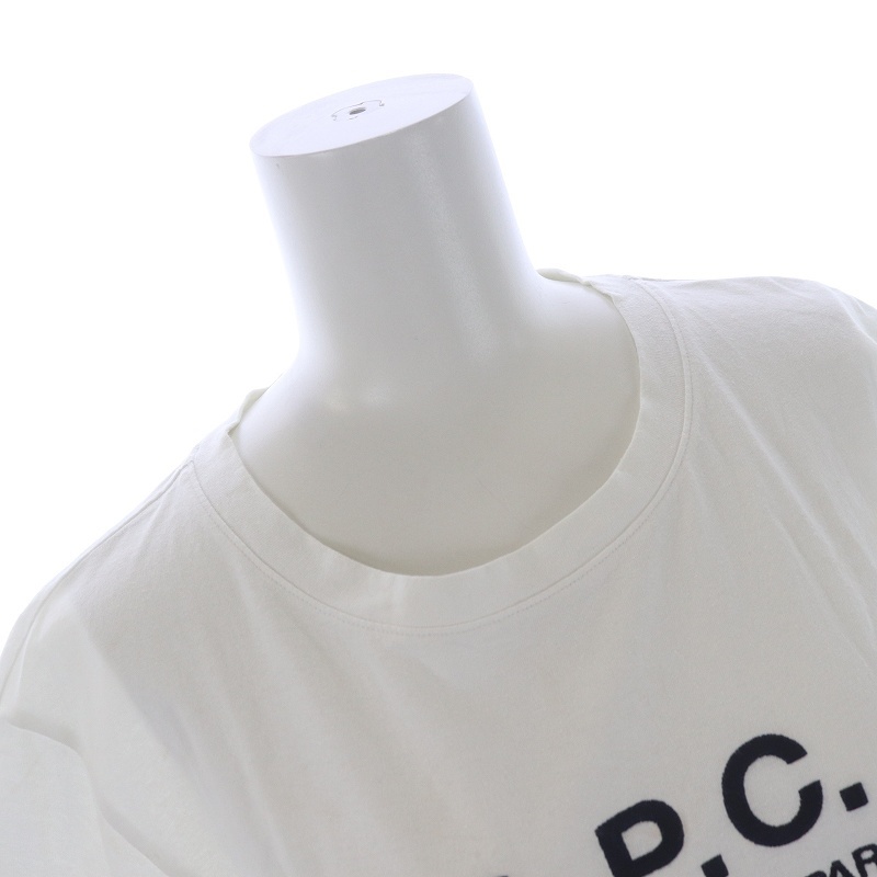  A.P.C. A.P.C. close year of model Rue Madame T-shirt cut and sewn crew neck pull over short sleeves Logo S white black 25085-1-93307 /SI31