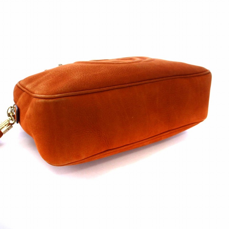 【格安】gucci ソーホー ショルダーバッグ オレンジ 朱色 Bibian 比比昂 - グッチ GUCCI ソーホー インターロッキングG