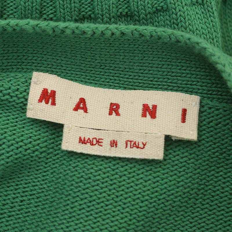 マルニ MARNI 23SS ダメージ加工ニットカーディガン 前開き 40 緑 グリーン /MF ■OS レディース_画像3