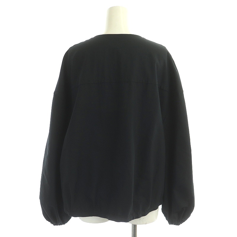  Adore ADORE high twist cotton tsu il blouse shirt long sleeve Skipper 38 M black black /SY #OS lady's 