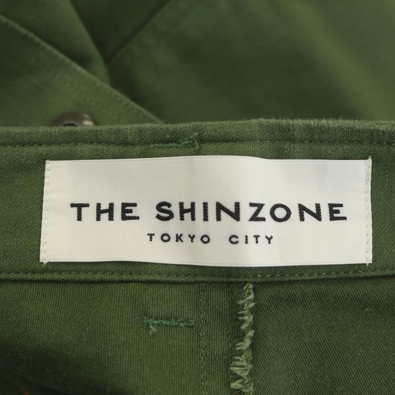 sin Zone Shinzone Baker pants work pants 32 green green 15AMSPA18 /MI #OS lady's 