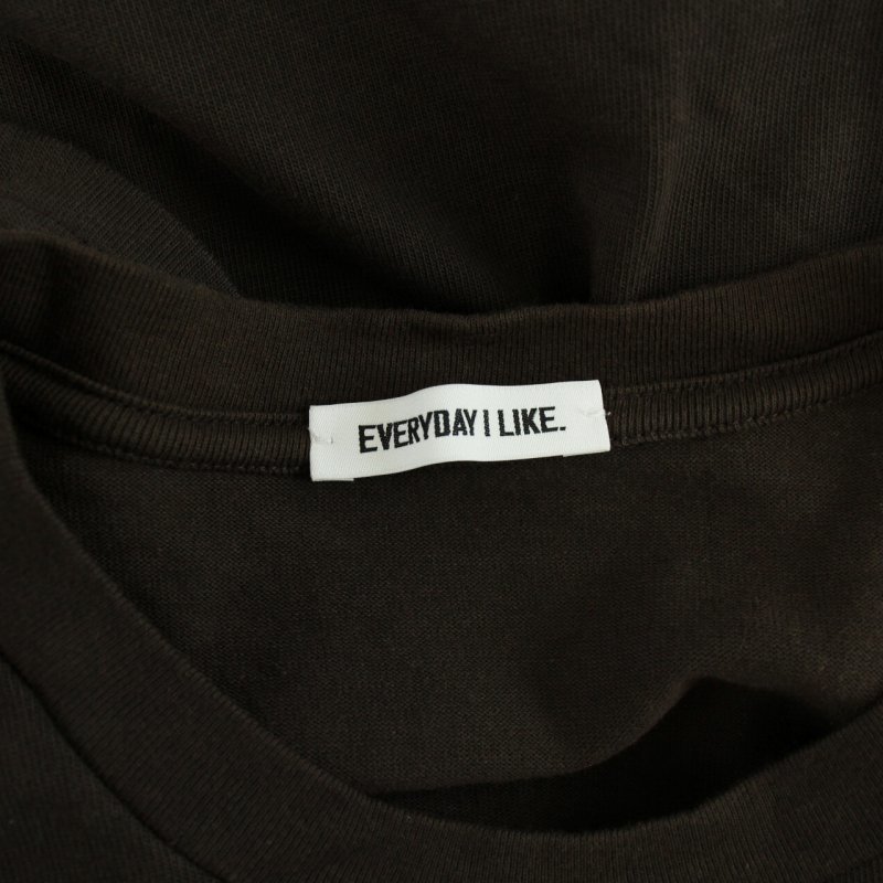 ドゥーズィエムクラス DEUXIEME CLASSE エブリデイアイライク EVERYDAY I LIKE 22SS Tシャツ カットソー 半袖 クルーネック 茶_画像6