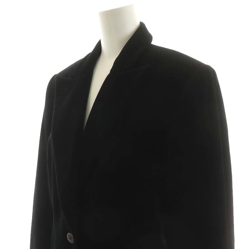  Fendi FENDI tailored jacket single velour 44 L black black /AN27 lady's 