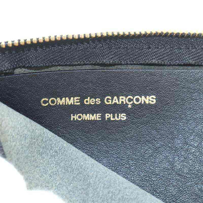 コムデギャルソンオムプリュス COMME des GARCONS HOMME PLUS 小銭入れ コインケース L字ファスナー レザー 黒の画像3