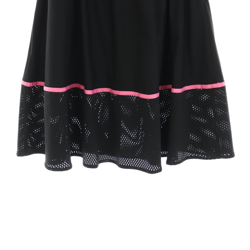  Nike NIKEwi мужской юбка сетка AS W NSW SKIRT MESH колено длина flair легкий Logo принт S чёрный черный Pink Lady -s