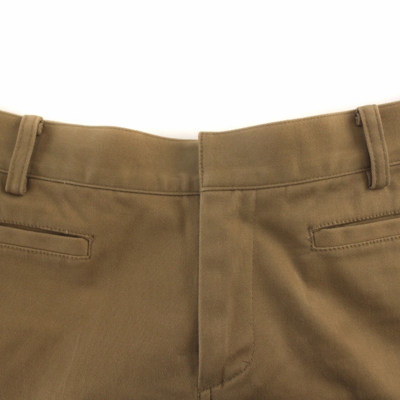  Ralph Lauren RALPH LAUREN chino pants strut Zip fly plain 11 L beige /BB lady's 