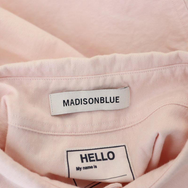  Madison blue MADISONBLUE BRADLEY OX shirt oversize 7 minute sleeve 01 pink /HS #OS #SH men's lady's 