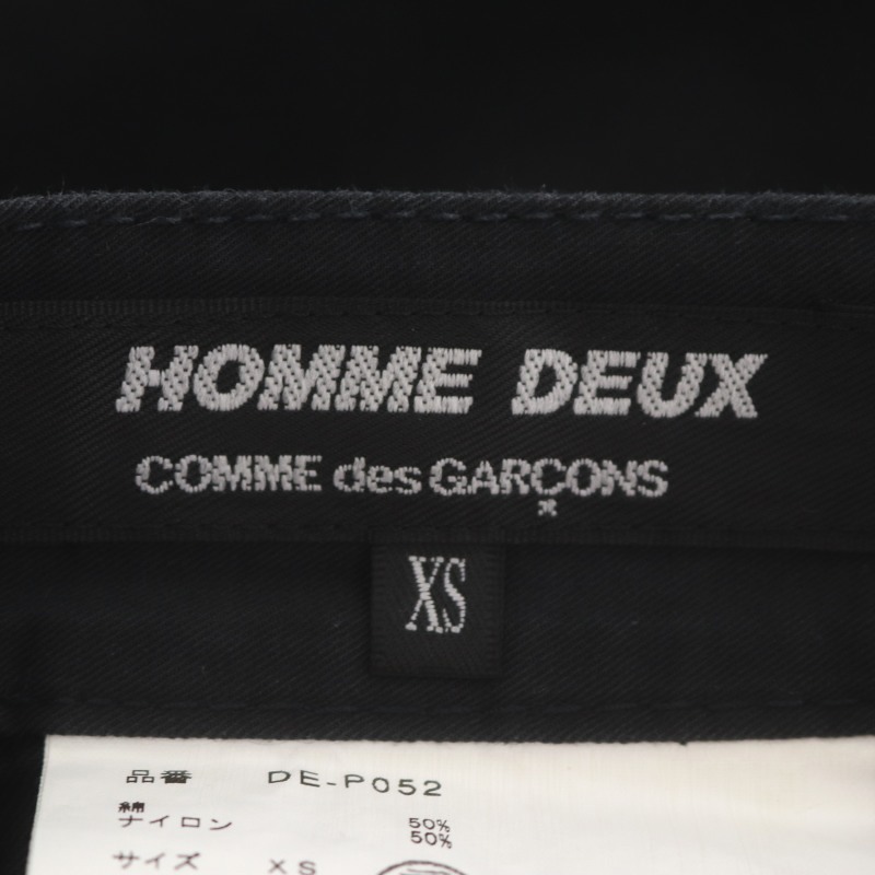  Comme des Garcons Homme duCOMME des GARCONS HOMME DEUX AD2019 20SS хлопок нейлон распорка брюки брюки из твила XS чёрный черный /HS