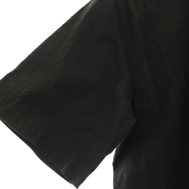 ロンハーマン Ron Herman RHC カジュアルシャツ ステンカラー 半袖 リップル生地 L グレー /KQ メンズ_画像6